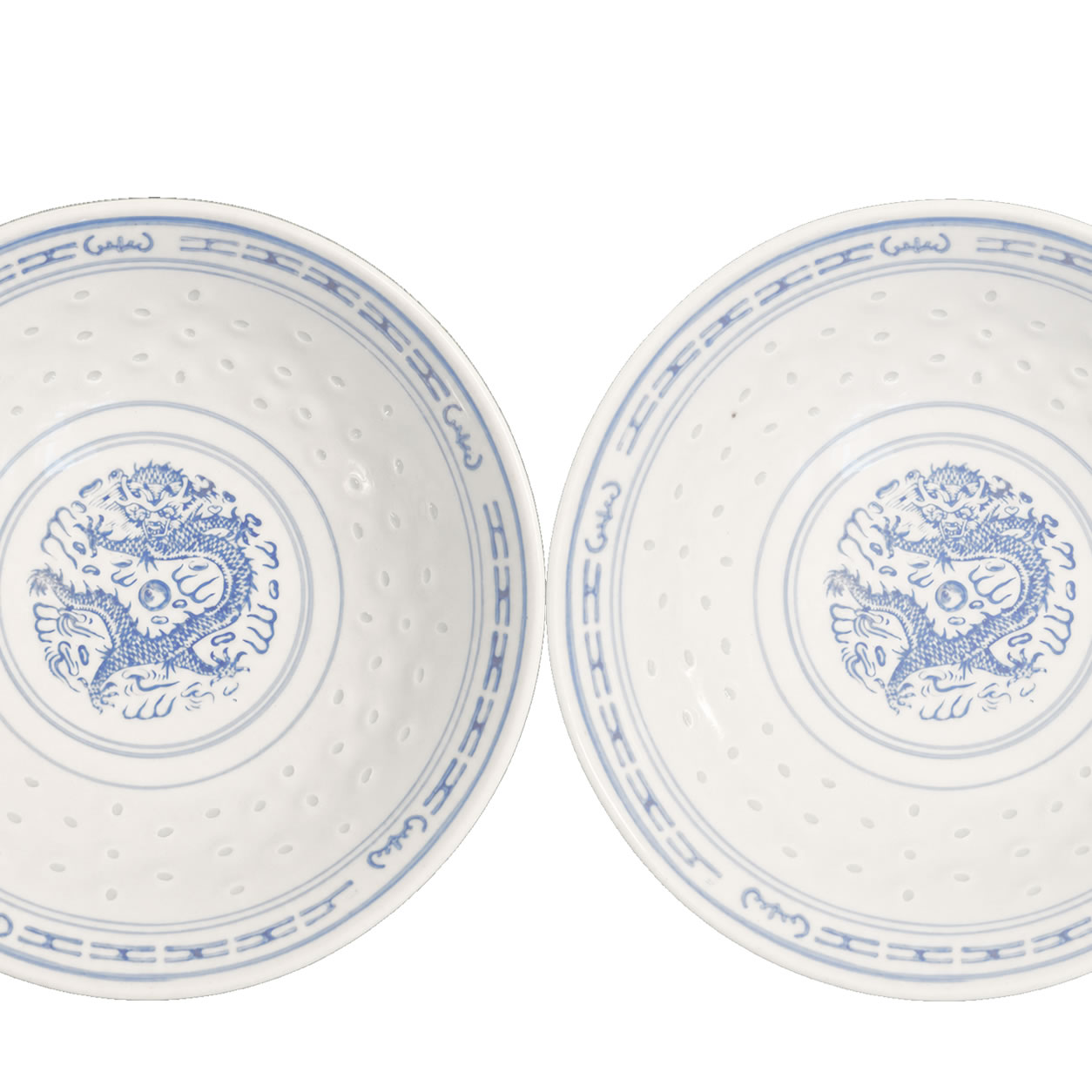 Jingdezhen Blue Chinese Dragon Bowl