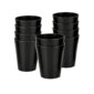 Large Black Gloss Melamine Cups