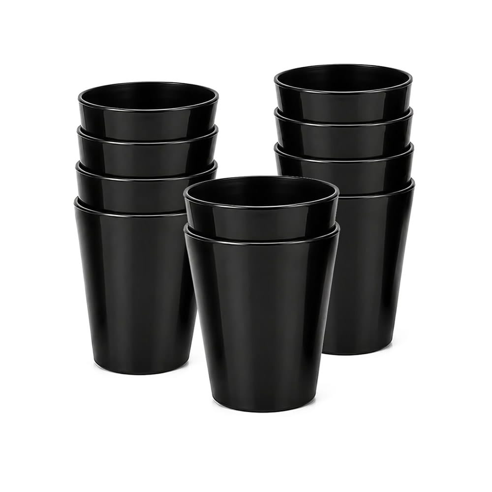 Large Black Gloss Melamine Cups Large Black Gloss Melamine Cups