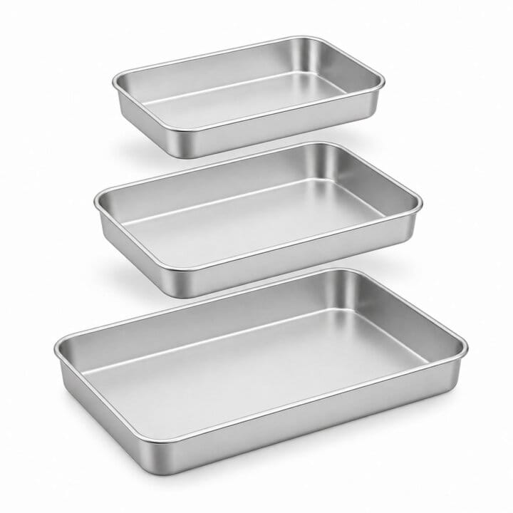 Stainless Steel Flat Tray Set Stainless Steel Flat Tray Set