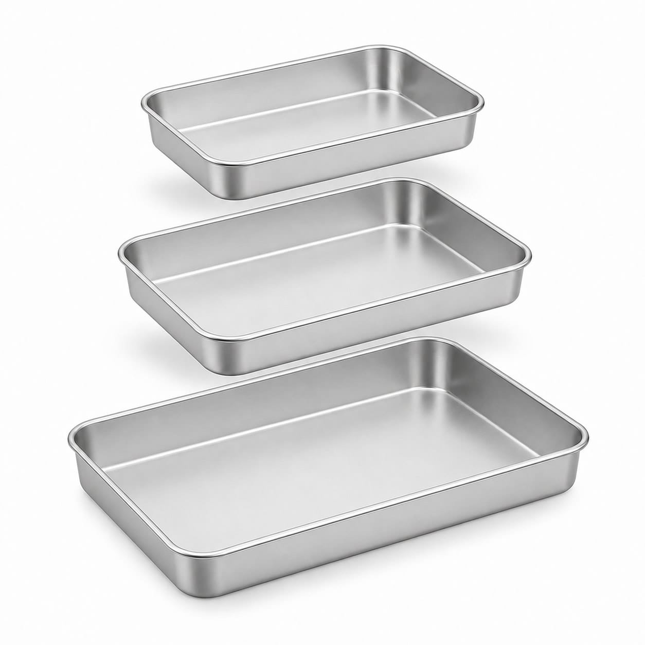 Stainless Steel Flat Tray Set Stainless Steel Flat Tray Set