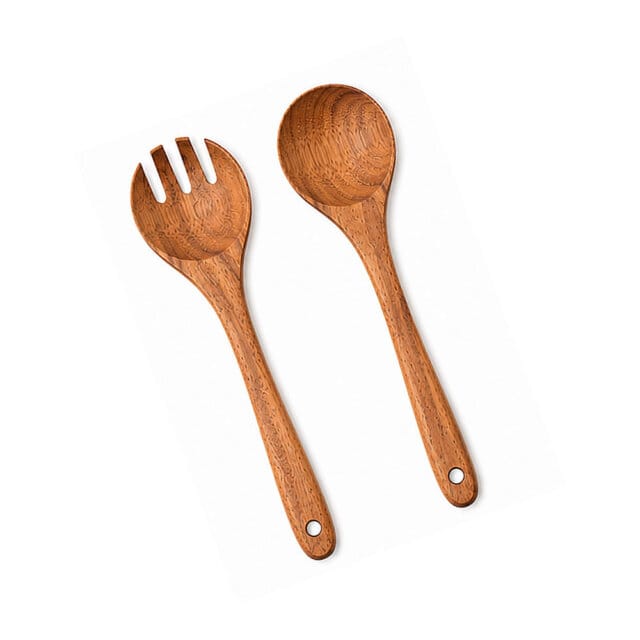 Acacia Wood Salad Serving Spoon Set