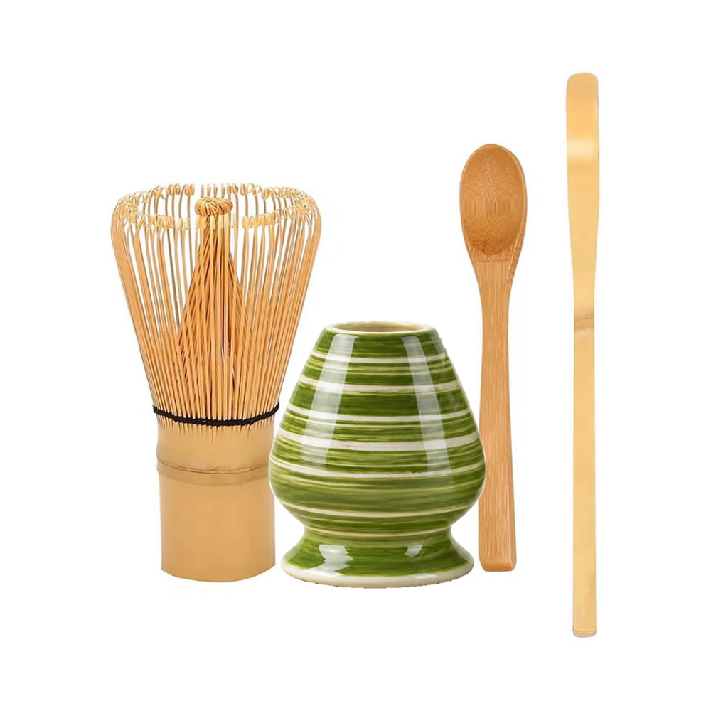 Hand Painted Seijaku Matcha Tea Set Hand Painted Seijaku Matcha Tea Set