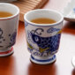 Imperial Blue Koi Tea Cup