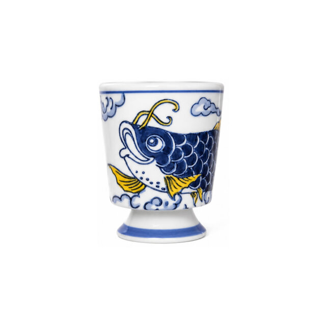 Imperial Blue Koi Tea Cup Imperial Blue Koi Tea Cup