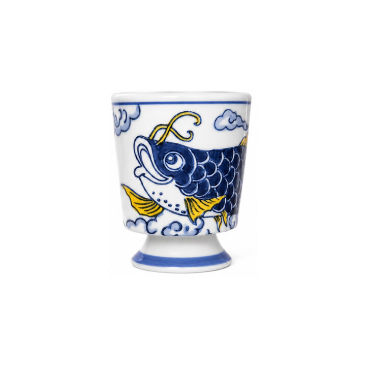 Imperial Blue Koi Tea Cup Imperial Blue Koi Tea Cup