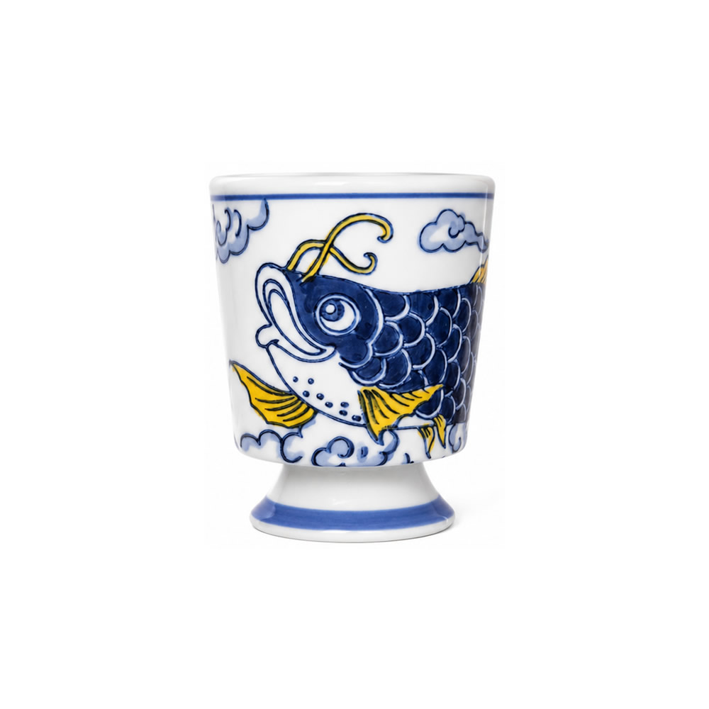 Imperial Blue Koi Tea Cup Imperial Blue Koi Tea Cup