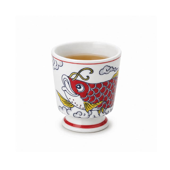 Imperial Red Koi Tea Cup