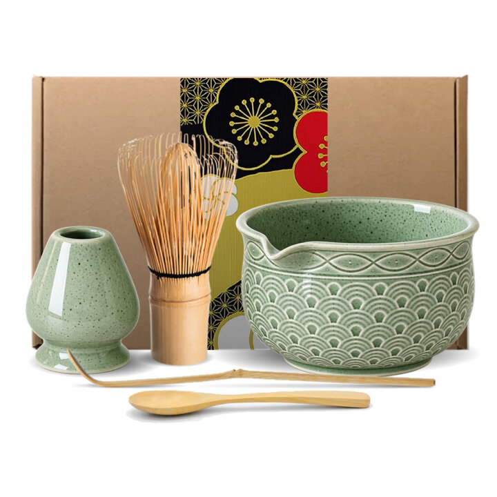 Midori Seigaiha Matcha Tea Set