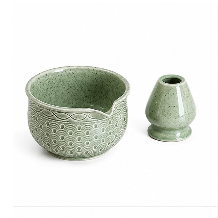 Midori Seigaiha Matcha Tea Set