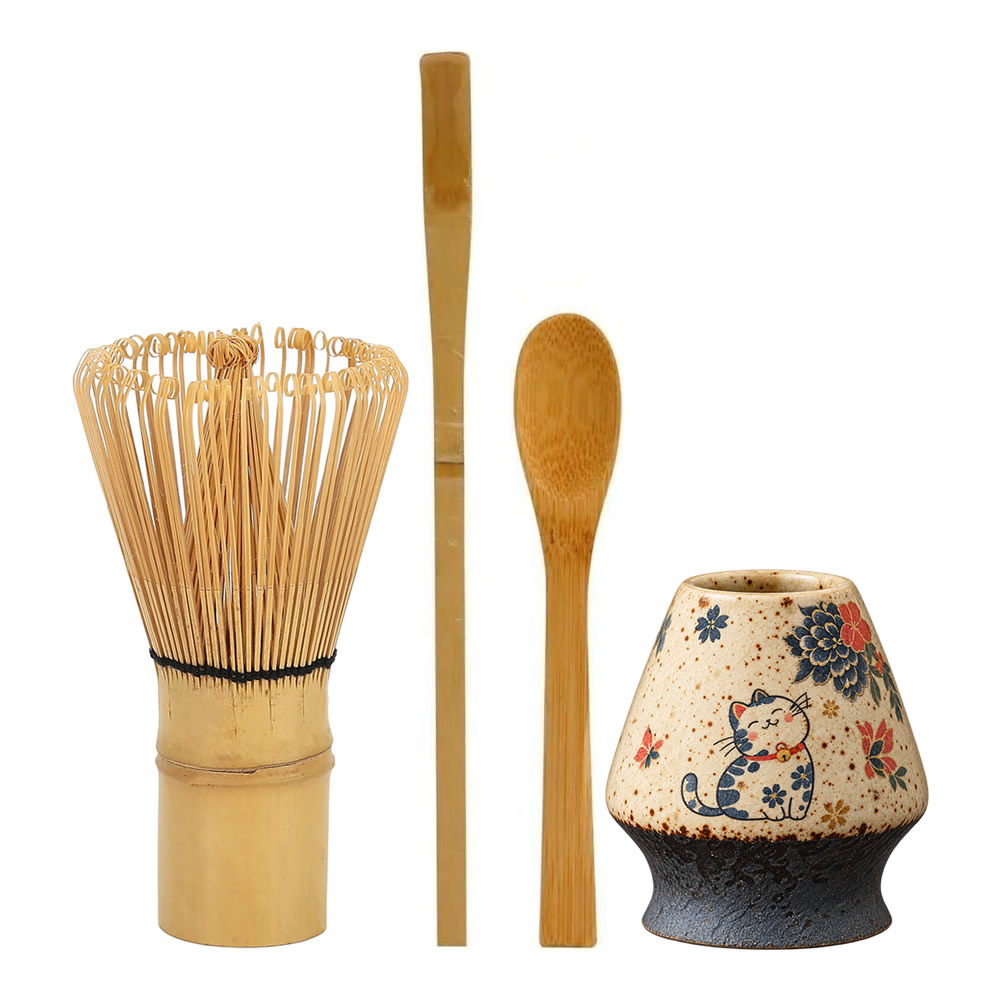 Neko & Bloom Matcha Kusenaoshi Set Neko & Bloom Matcha Kusenaoshi Set