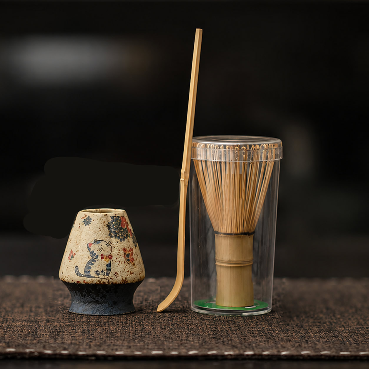 Neko & Bloom Matcha Kusenaoshi Set Neko & Bloom Matcha Kusenaoshi Set