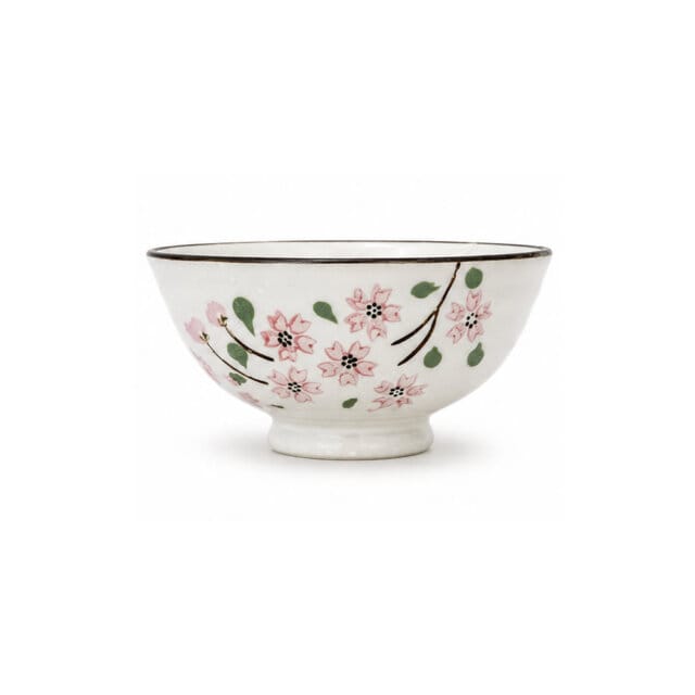 Pink Sakura &Amp; Snowflake Rice Bowl