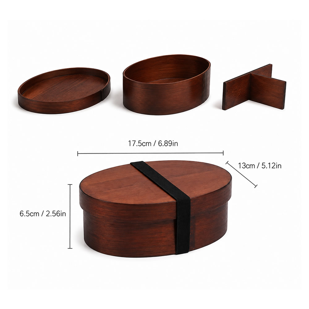 Willow Wood Bento Box & Cutlery Set Willow Wood Bento Box & Cutlery Set