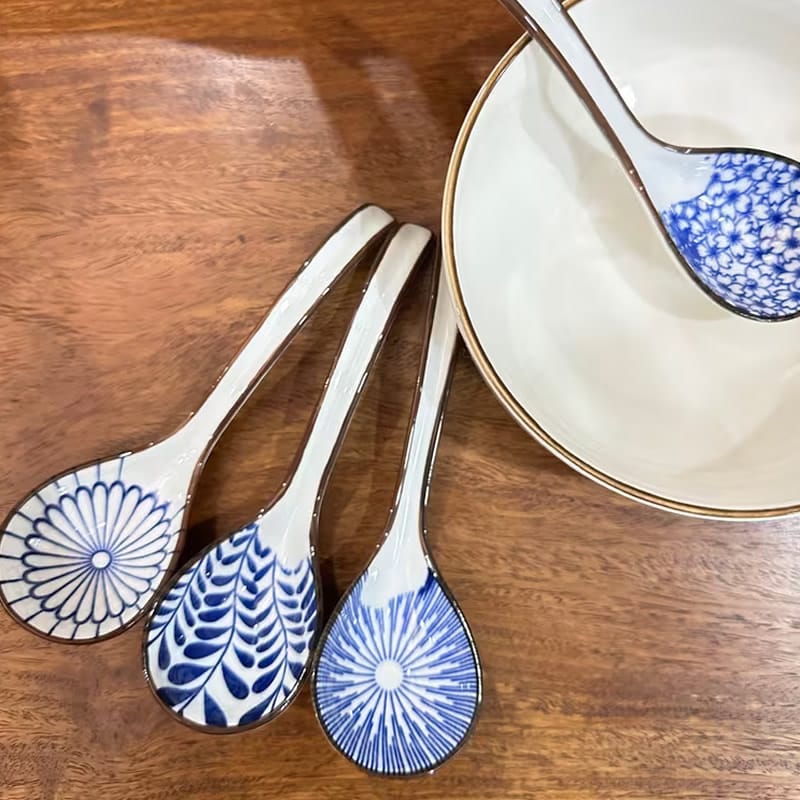 Autumn Bloom Ceramic Spoon Set Autumn Bloom Ceramic Spoon Set