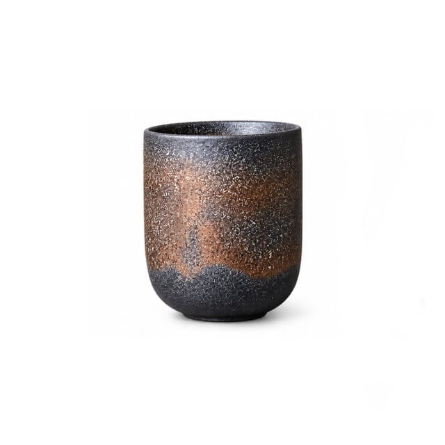 Black Buronzu Rustic Tea Cup