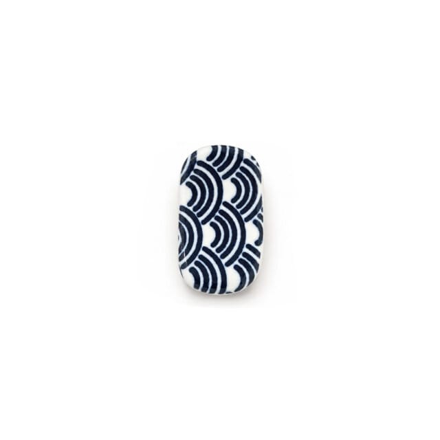 Blue Seigaiha Wave Chopstick Rest