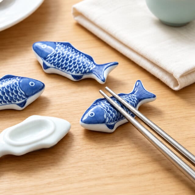 Ceramic Fish-Shaped Chopstick Rest Ceramic Fish-Shaped Chopstick Rest