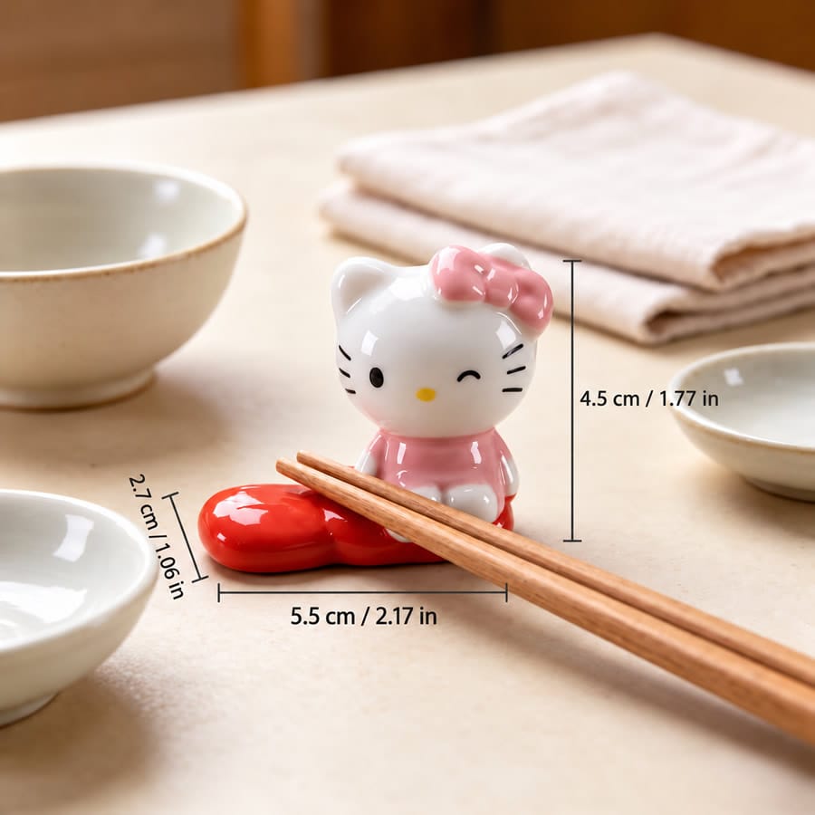 Ceramic Hello Kitty Chopstick Rest Ceramic Hello Kitty Chopstick Rest