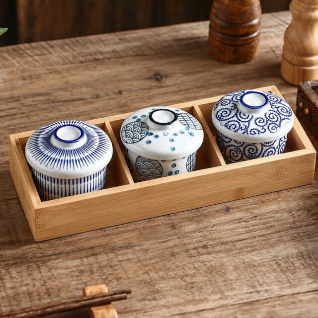 Chawanmushi Bowl &Amp; Lid Set Chawanmushi Bowl &Amp; Lid Set