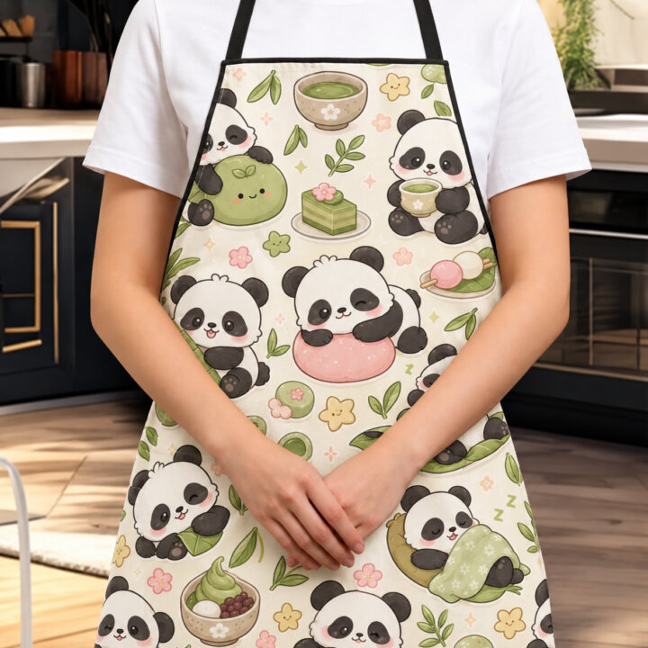 Panda Matcha Time Apron