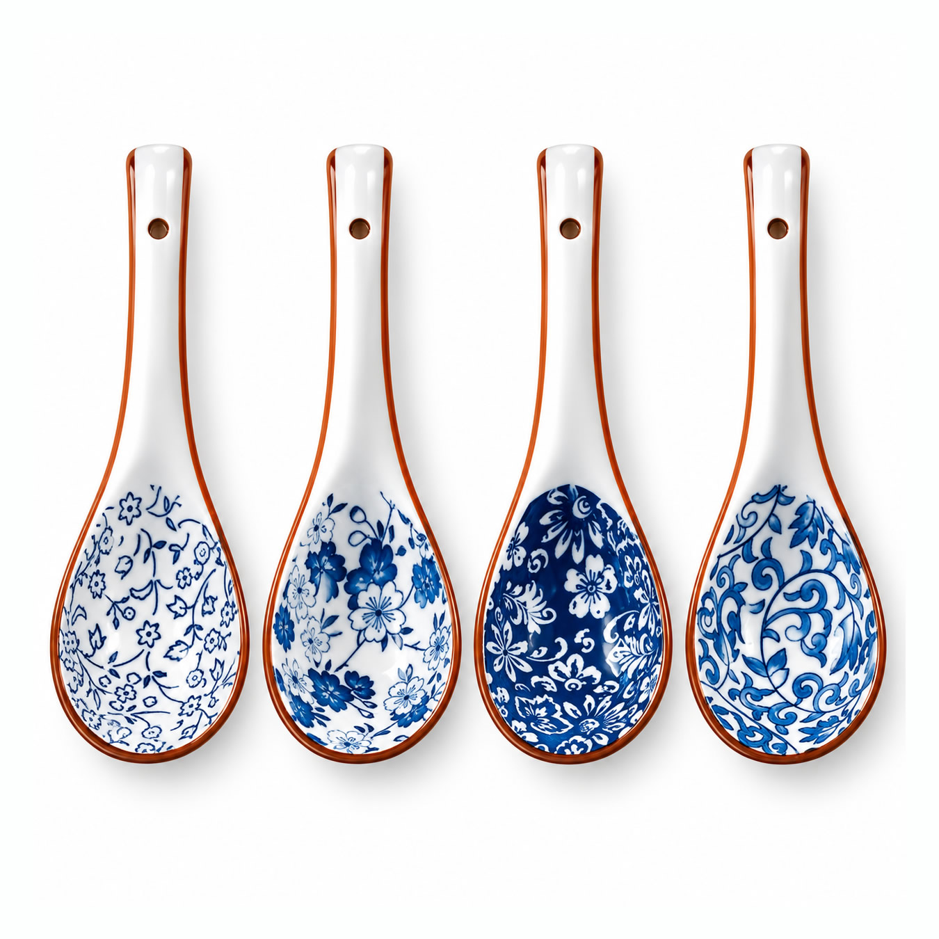Spring Flowers Large Ceramic Spoon Set
