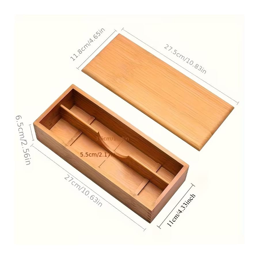 Wooden Cutlery Storage Box