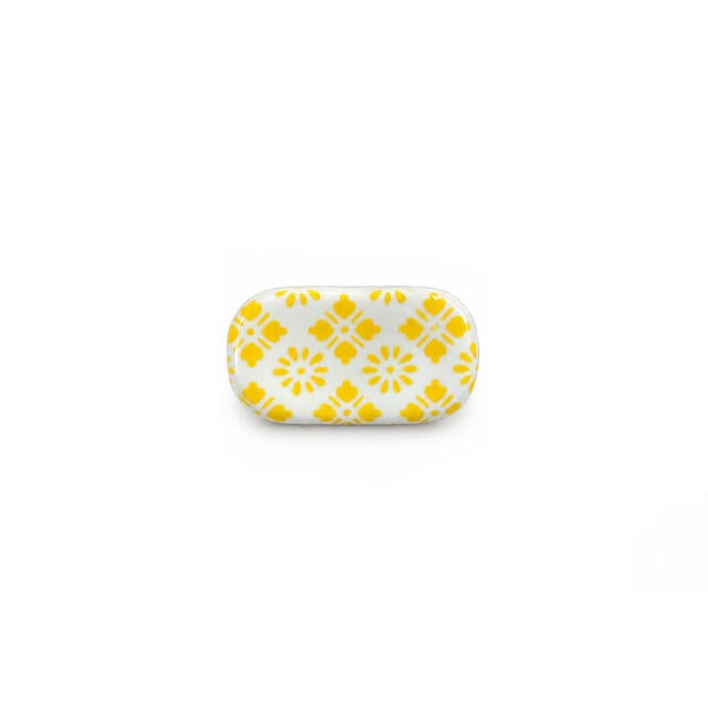 Yellow Kiku Chopstick Rest