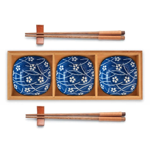 Bamboo Tray &Amp; Aoi Hana Bowl Set Bamboo Tray &Amp; Aoi Hana Bowl Set