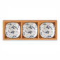 Bamboo Tray & Blue Koi Bowl Set