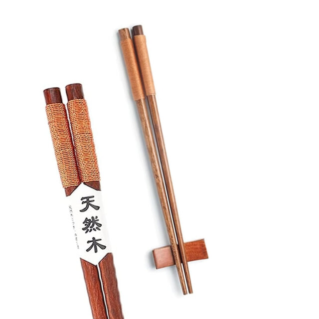 Brown Chopstick &Amp; Rest Set Brown Chopstick &Amp; Rest Set