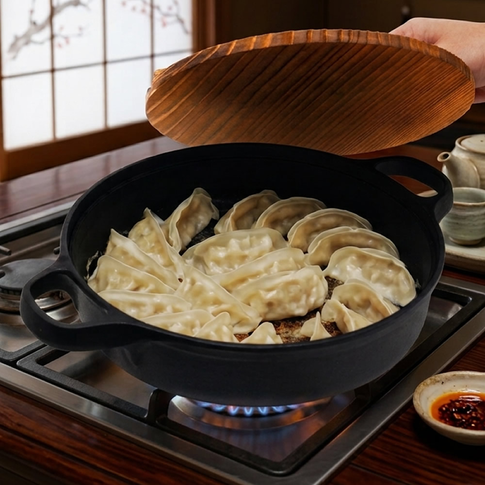 Cast Iron Sukiyaki & Gyoza Pan (300Mm) Cast Iron Sukiyaki & Gyoza Pan (300Mm)