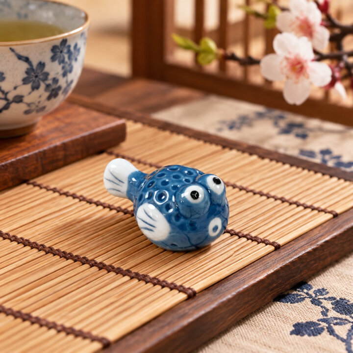Kawaii Pufferfish Chopstick Rest Kawaii Pufferfish Chopstick Rest