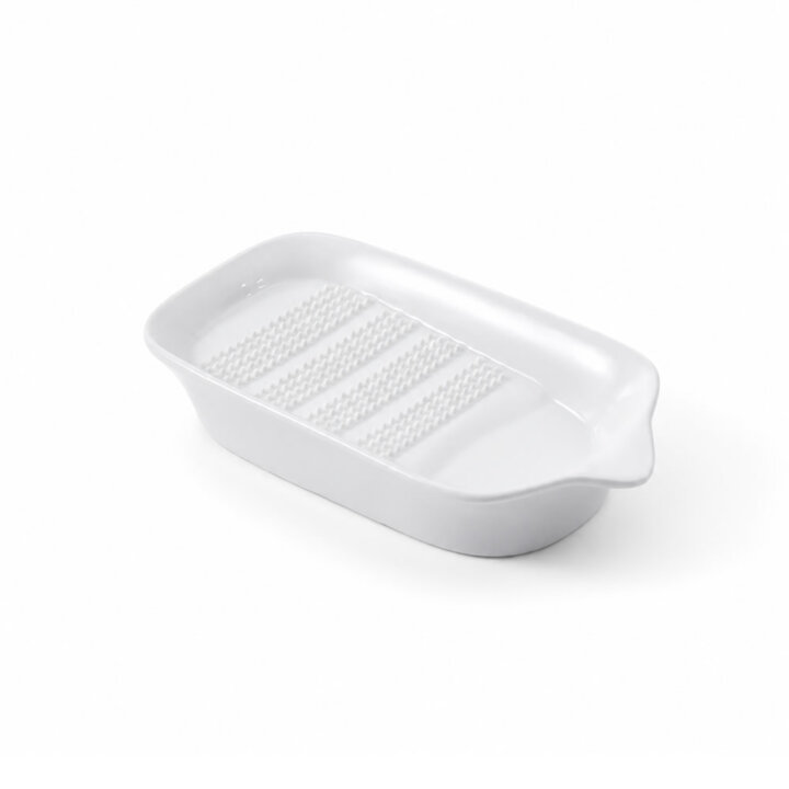 White Porcelain Ginger Grater Plate White Porcelain Ginger Grater Plate